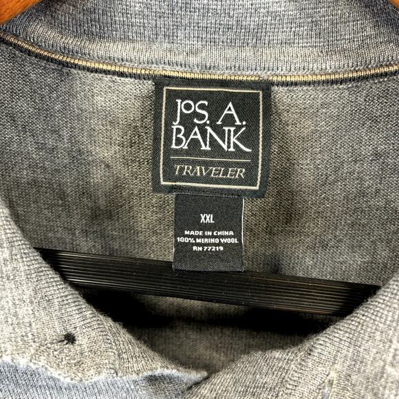 Mens Merino Wool Sweater XXL Gray Kurt Cobain Grandpacore Academia Preppy - Picture 5 of 9